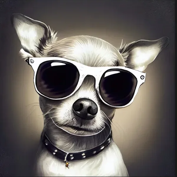 Cool Chihuahua in Sunglasses t-shirt design